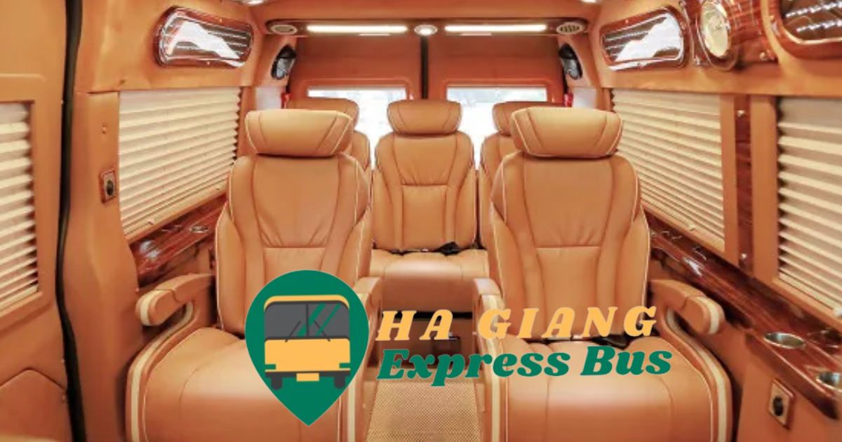 Luxurious limousine bus interior, Sapa to Hanoi route