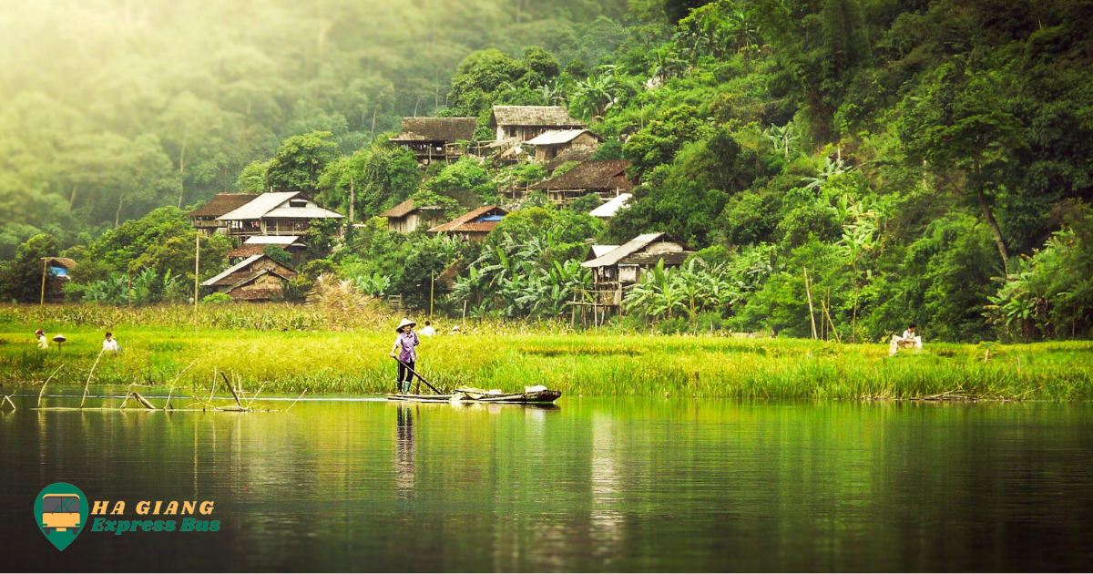 Scenic view of Ba Be Lake, Vietnam