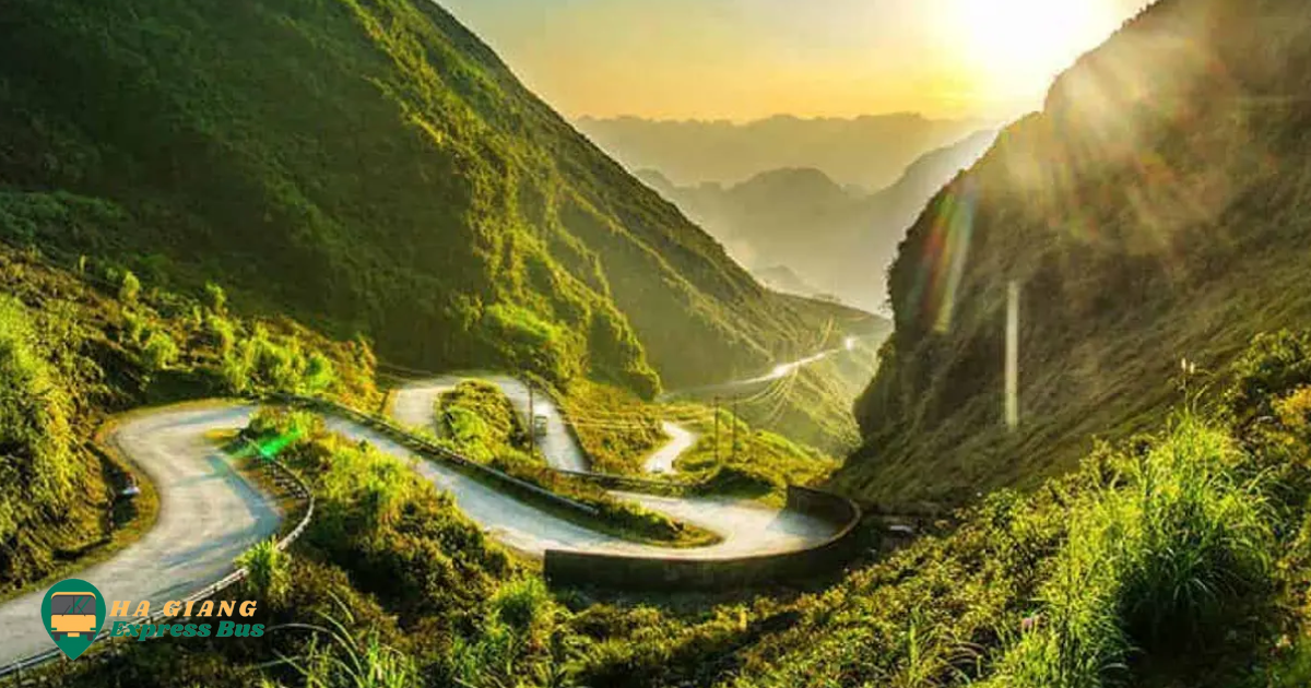 Scenic landscape along the Ha Giang Loop, Vietnam